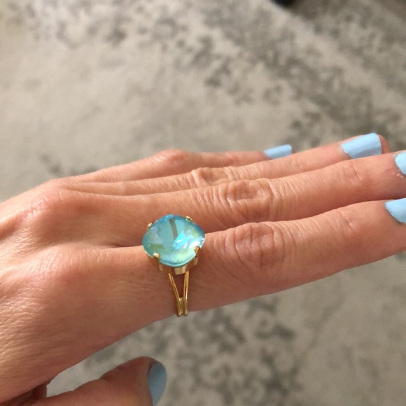 Aquamarine Crystal Ring - Picture 6 of 12